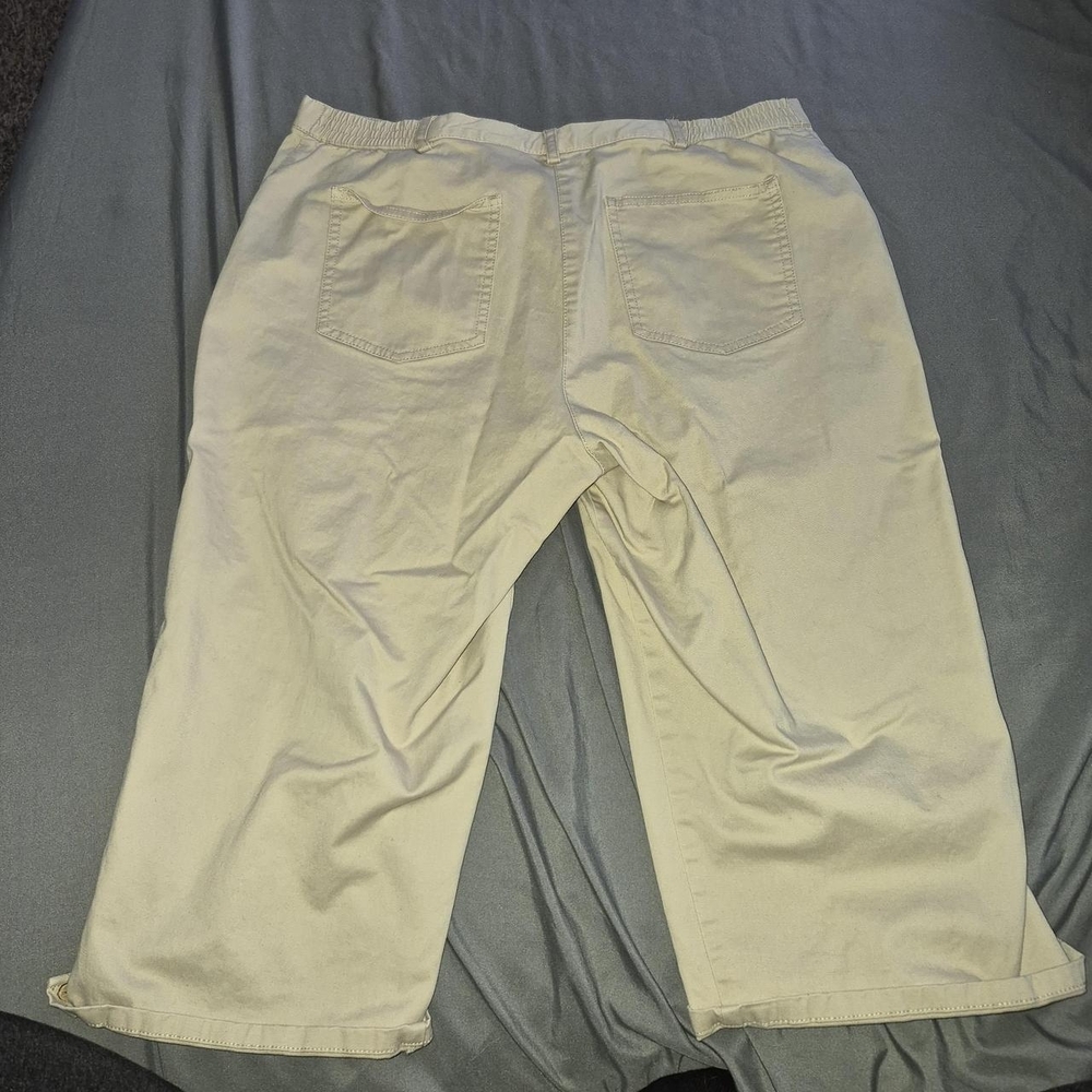 Ruby Rd. Beige Button-Accent Capris - image 4